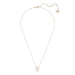 Sparkling Dance Heart Gold Tone Necklace 9