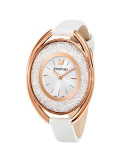 Crystalline Oval Gold-Tone Watch 7