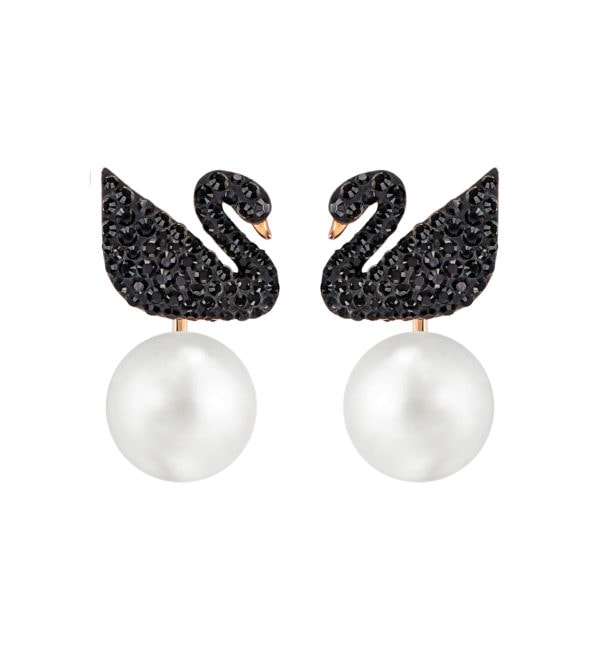 Swarovski Iconic Swan Pierced Earring Jackets 3