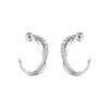 Twist hoop earrings 1